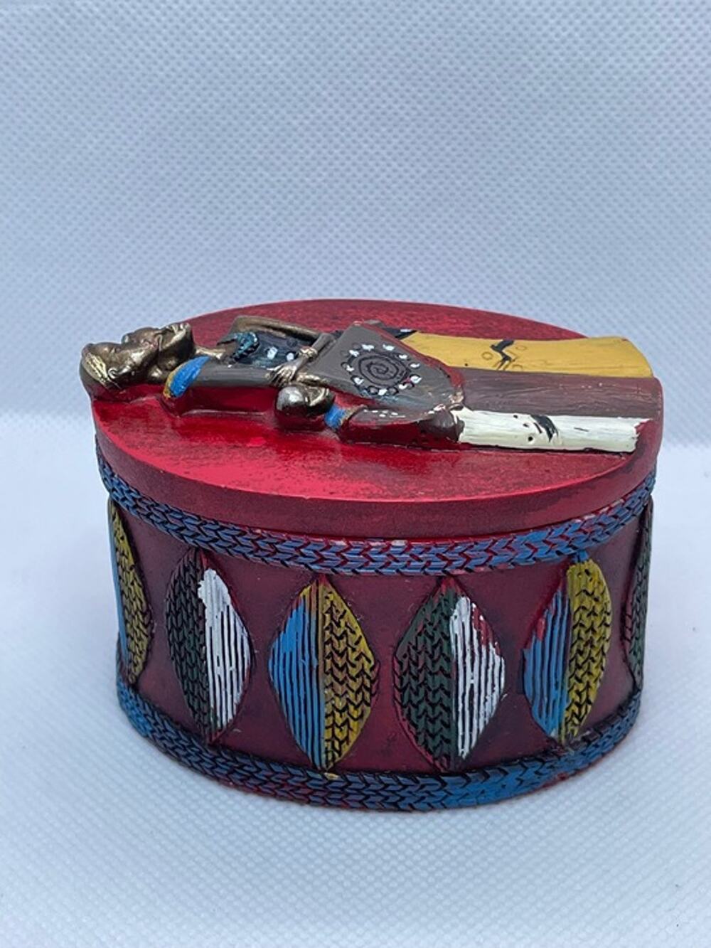 African Style Family Resin Trinket / Keepsake Box